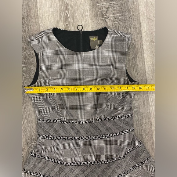 Womens Casual Sleeveless Plaid A Line Dress Gray/Ivory Size 2 . - Picture 8 of 10